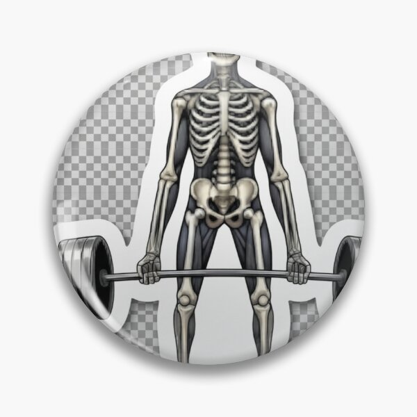 Item preview, Respect the Hinge - Anatomical Deadlift Skeleton Fitness Sticker designed and sold by Kushwaha18.