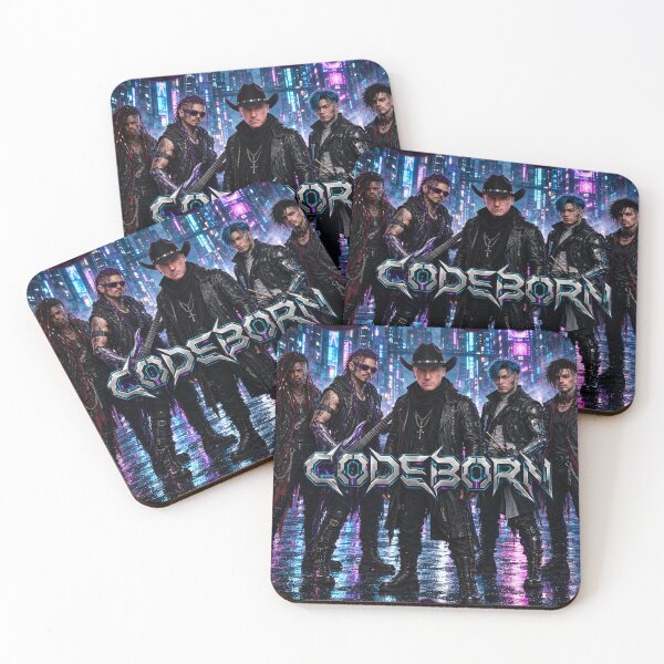 Item preview, CODEBORN: Band merch in Glitch designed and sold by AIRebel.