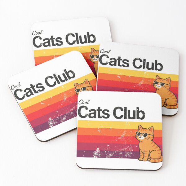 Item preview, Cool Cats Club Retro Sunset Cat designed and sold by Dlvznbm.