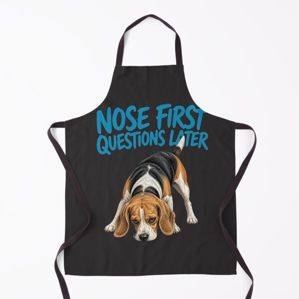 Aperçu de l'œuvre Le nez d'abord, les questions ensuite, drôle de beagle créée et vendue par AdicretorDesign.