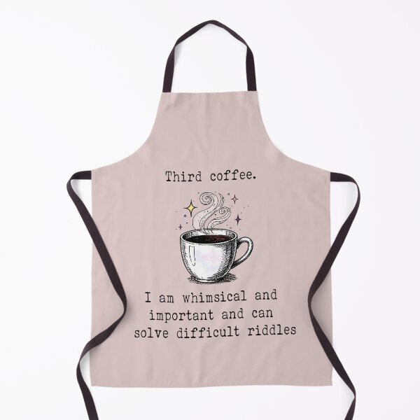 Item preview, Third Coffee Whimsical and Important Funny Coffee Lover Design designed and sold by witchlingart.