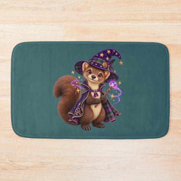 Item preview, Cute Scottish Pine Marten Magical Halloween Wizard designed and sold by MaedK.