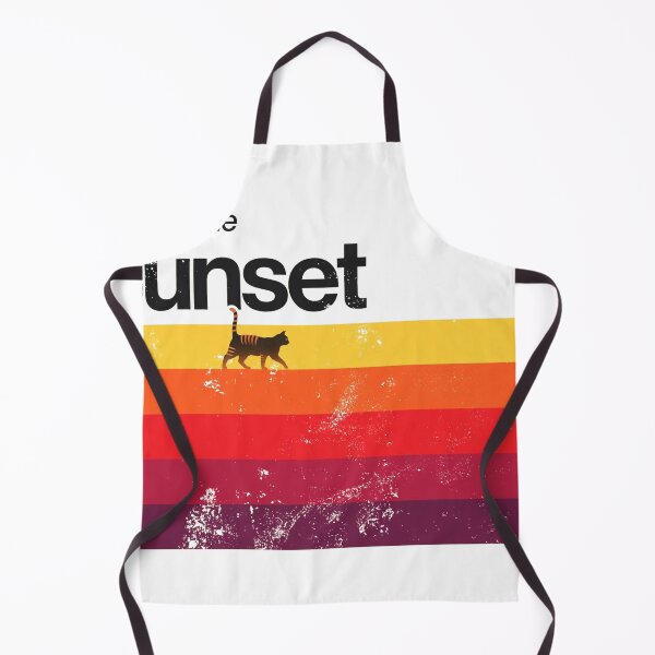 Aperçu de l'œuvre Chasing The Sunset Retro Cat créée et vendue par Dlvznbm.