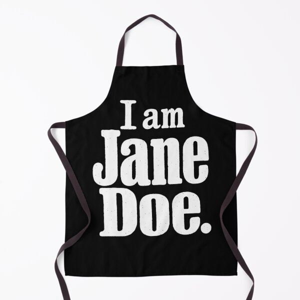 Item preview, I Am Jane Doe Elegant White Stacked Script Lettering designed and sold by purrinink.