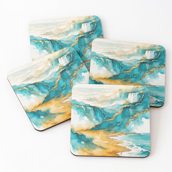 Item preview, Miramar Cliffs in Watercolor - Argentine Landscapes designed and sold by Esencia Argentina.