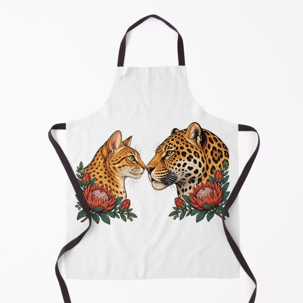 Item preview, Spotted Cat Jaguar Red Protea designed and sold by Old's Cool Cat Studio.