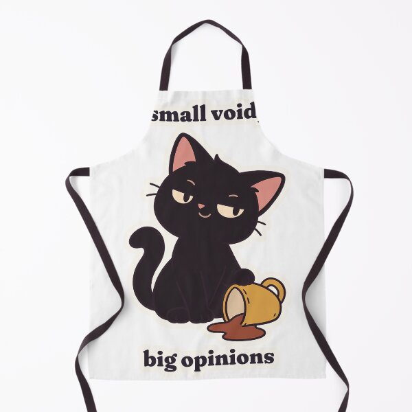 Item preview, Smug Black Cat Small Void with Big Opinions designed and sold by OuqCreations.
