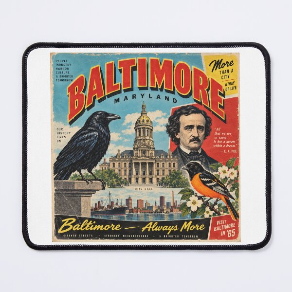 Artikelvorschau, Baltimore-Plakat, 1965 entworfen und verkauft von rogerstrawberry.