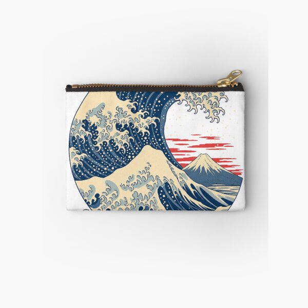 Item preview, Silent Summit Ukiyo-e Wave & Mount Fuji Woodblock Print T-Shirt Design designed and sold by KIDEnia.