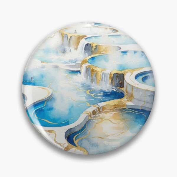 Item preview, Federación Hot Springs in Watercolor - Argentine Landscapes designed and sold by Esencia Argentina.