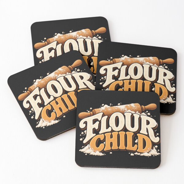 Aperçu de l'œuvre Flour Child – Humour et pâtisserie pour les passionnés de pâtisserie créée et vendue par GingaArt.