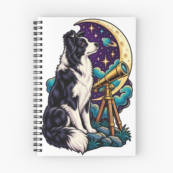 Item preview, Border Collie Cosmic Stargazer designed and sold by PlanetPiperArt.
