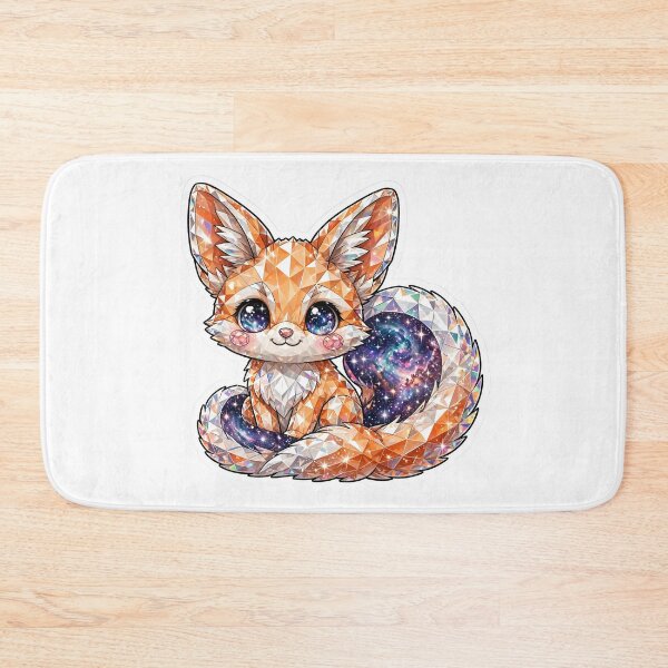 Item preview, Baby Fox Galaxy Crystal Kawaii Sticker - Detailed Orange Gem designed and sold by Crystal Critters .