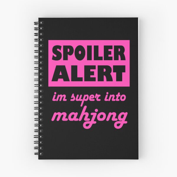 Item preview, Spoiler Alert Im Super Into Mahjong Pink designed and sold by NinniSilver.