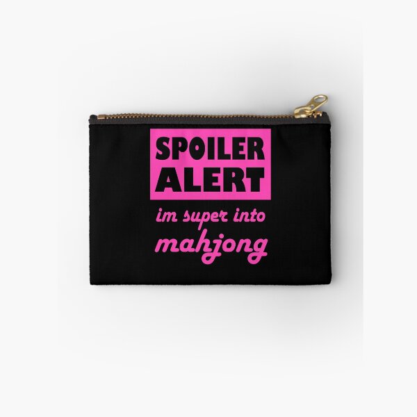 Item preview, Spoiler Alert Im Super Into Mahjong Pink designed and sold by NinniSilver.