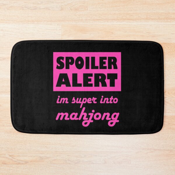 Item preview, Spoiler Alert Im Super Into Mahjong Pink designed and sold by NinniSilver.