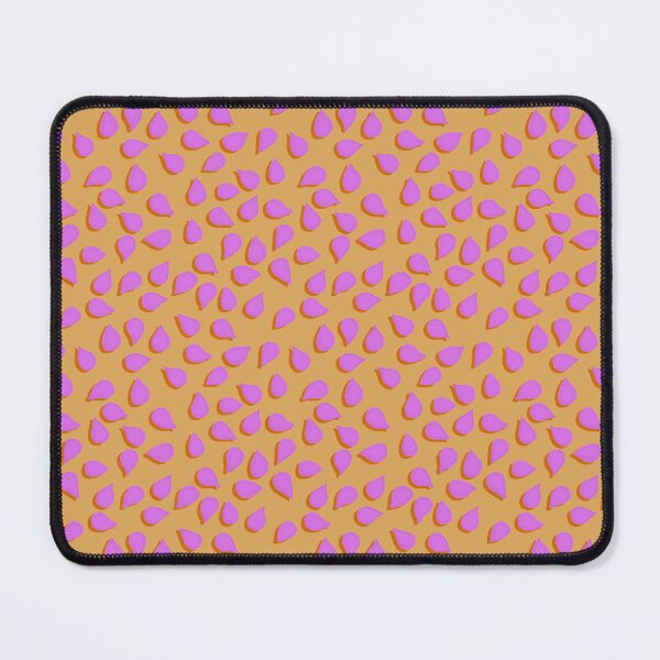 Item preview, ¡Pepitas! Semillas de calabaza rosadas sobre fondo amarillo. designed and sold by MayCartPrintArt.