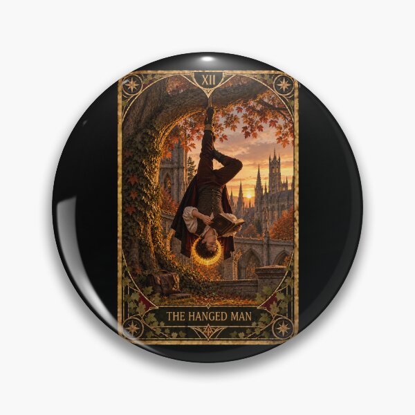 Item preview, Dark Academia Tarot Card Prints: The Hanged Man designed and sold by PinUpPizzazz.
