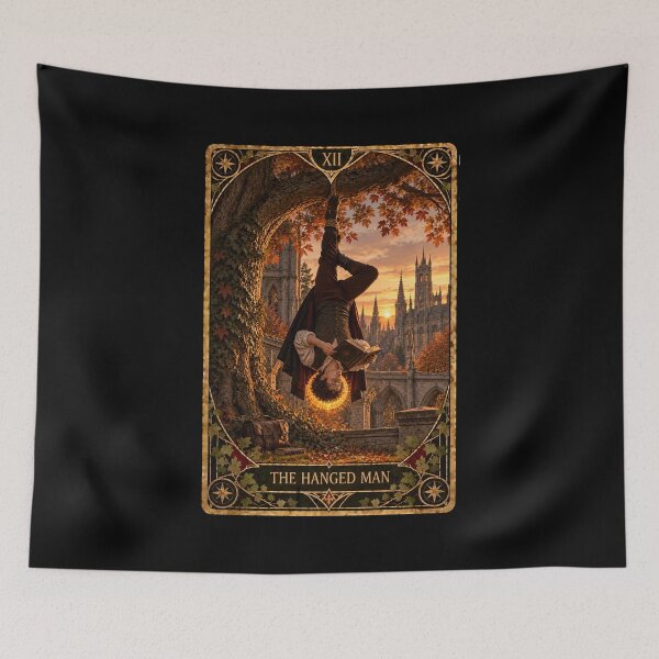 Item preview, Dark Academia Tarot Card Prints: The Hanged Man designed and sold by PinUpPizzazz.