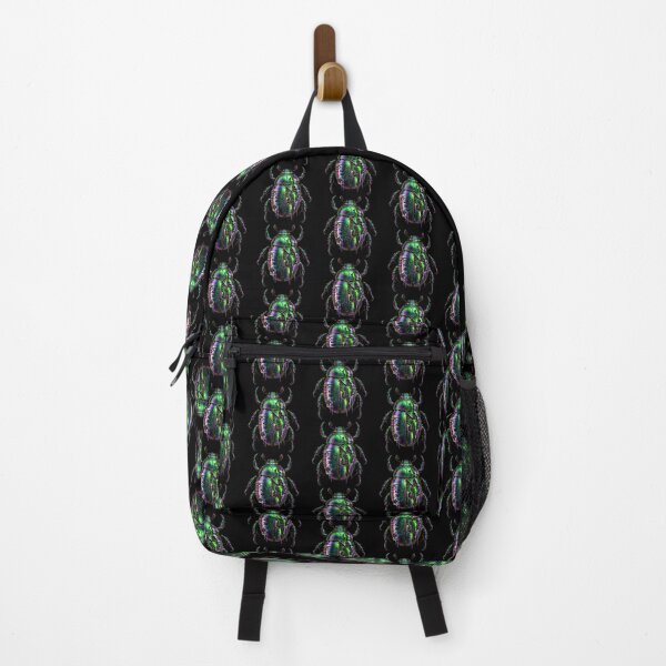 Item preview, Cyberpunk Insect Culture - Glitchcore Scarab Beetle Art designed and sold by Elżbieta  Kaps.