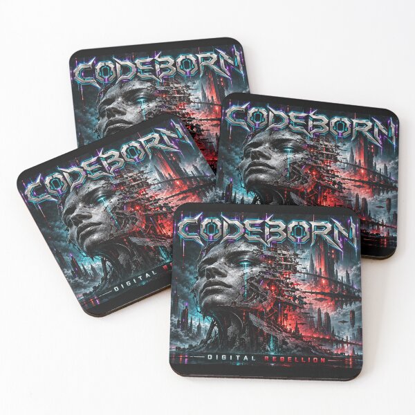 Item preview, CODEBORN: Band merch Digital Rebellion designed and sold by AIRebel.