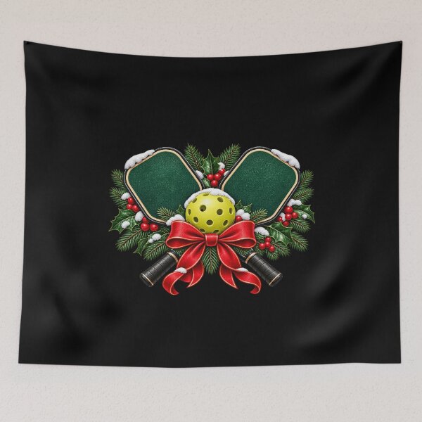 Item preview, Pickleball Christmas Gift Festive Paddle Holiday Design designed and sold by Corvoria.