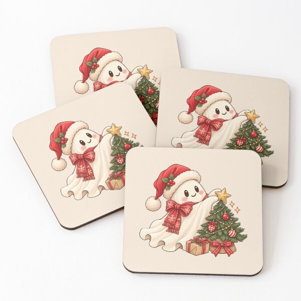 Artikelvorschau, Niedlicher Weihnachtsbaum mit Geistermotiv – Gruseliges Weihnachtsgeschenk entworfen und verkauft von 1DreamerShop.