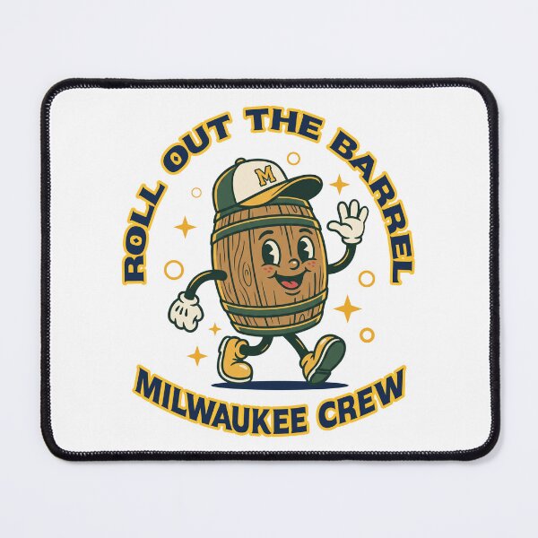 Item preview, Roll On The Barrel Milwaukee Baseball Illustration designed and sold by MASMUS27.