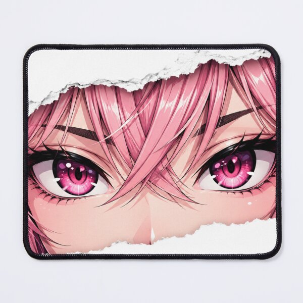 Item preview, Pink Haired Anime Girl Ripped Paper Tear | Pink Eyes Manga Aesthetic designed and sold by AnimDream .