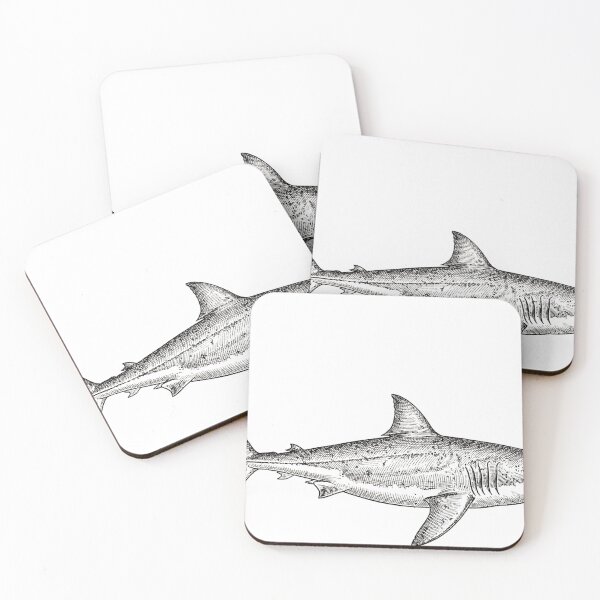 Item preview, Shark Vintage Engraving Tattoo Design designed and sold by luisluisluis.