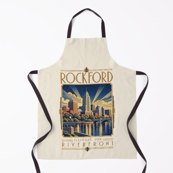 Item preview, Rockford, Illinois, EE. UU. [Ilustración Art Déco] designed and sold by elektronen.