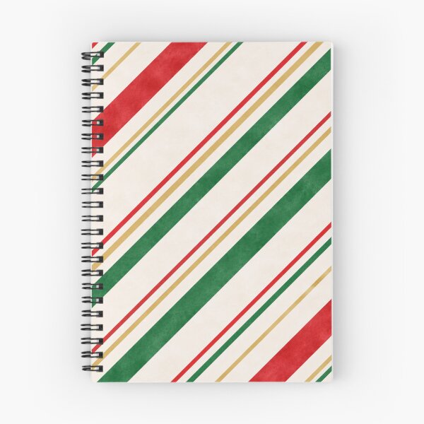 Item preview, Christmas Candy Stripe Pattern – Red Green & Gold designed and sold by BROHLine Studio.