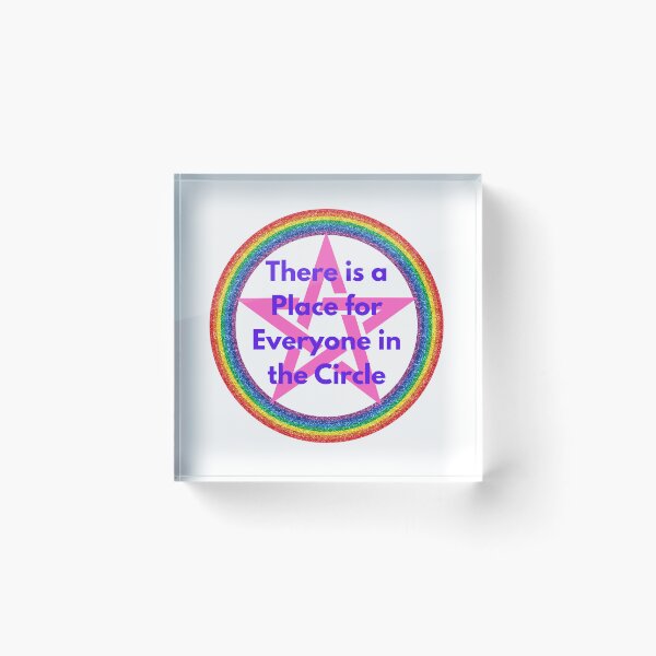 Item preview, There Is a Place for Everyone in the Circle – Rainbow Pride Design by Witch Joseph designed and sold by Witch Joseph.