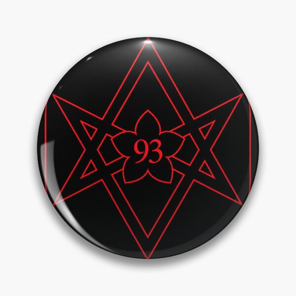 Item preview, Unicursal Hexagram 93 – Thelema Sacred Symbol  designed and sold by Witch Joseph.