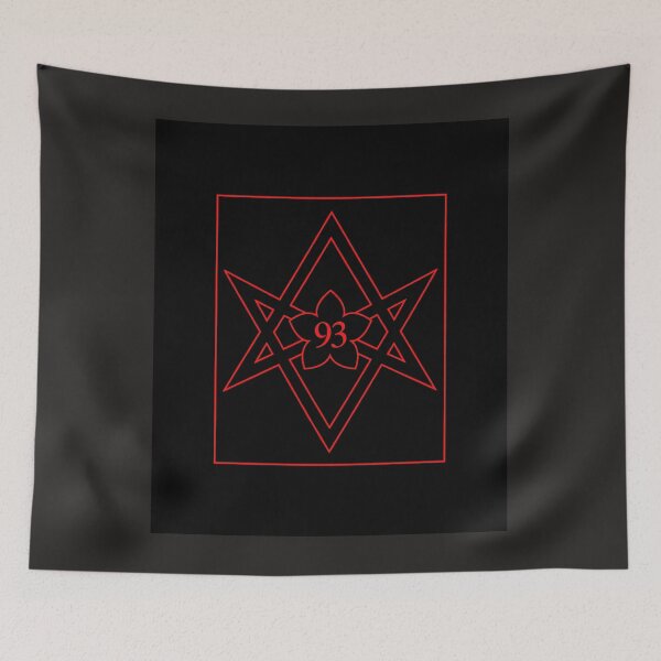 Item preview, Unicursal Hexagram 93 – Thelema Sacred Symbol  designed and sold by Witch Joseph.