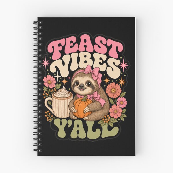 Item preview, Feast Vibes Yall Sloth T-Shirt | Cute Thanksgiving Pumpkin Tee designed and sold by Design Vibras.