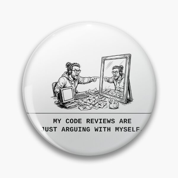 Artikelvorschau, My Code Reviews Are Just Arguing With Myself Funny Developer Design entworfen und verkauft von Tolle Lege.