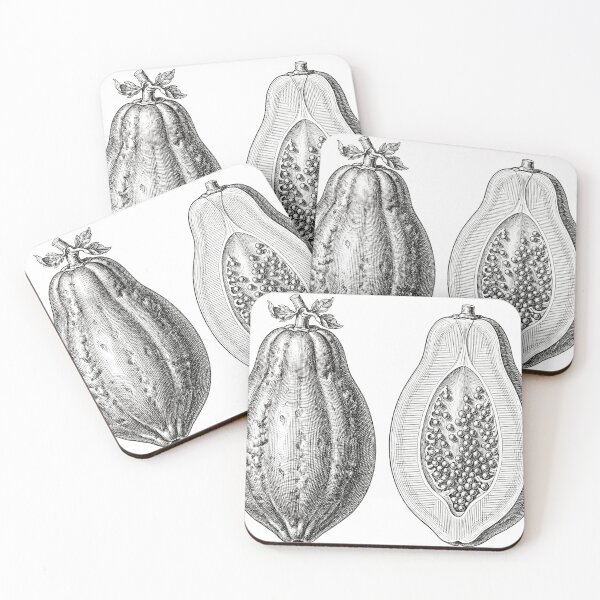 Item preview, Papaya Vintage Engraving Illustration designed and sold by luisluisluis.