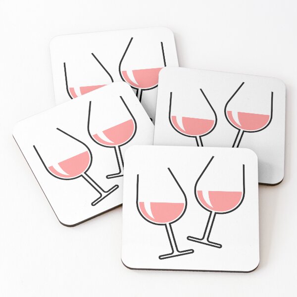 Item preview, 2 Toasting Rosé Wine Glasses (Bulbous / Open) designed and sold by MrFaulbaum.