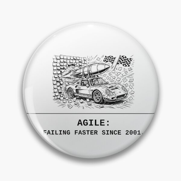 Artikelvorschau, Agile Failing Faster Since 2001 Funny Programmer Design entworfen und verkauft von Tolle Lege.