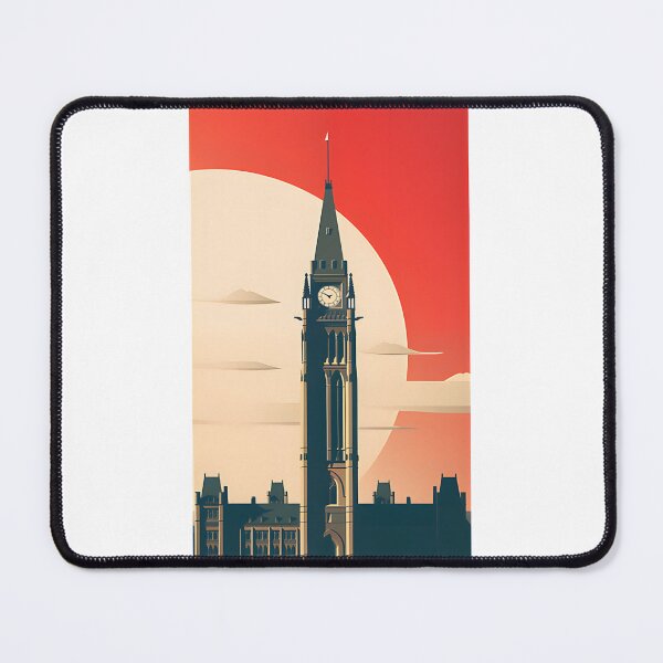 Item preview, Minimalist Illustration of the Canadian Parliament Building Architecture designed and sold by MartinsErdmanis.