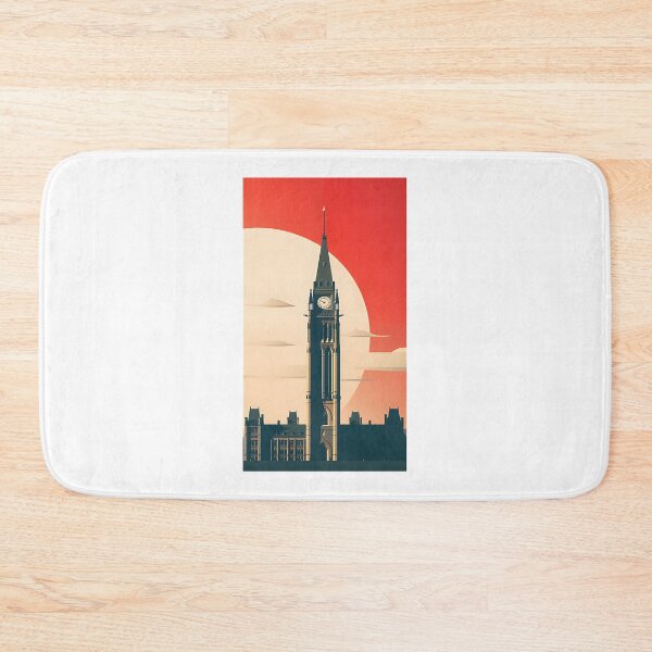 Item preview, Minimalist Illustration of the Canadian Parliament Building Architecture designed and sold by MartinsErdmanis.