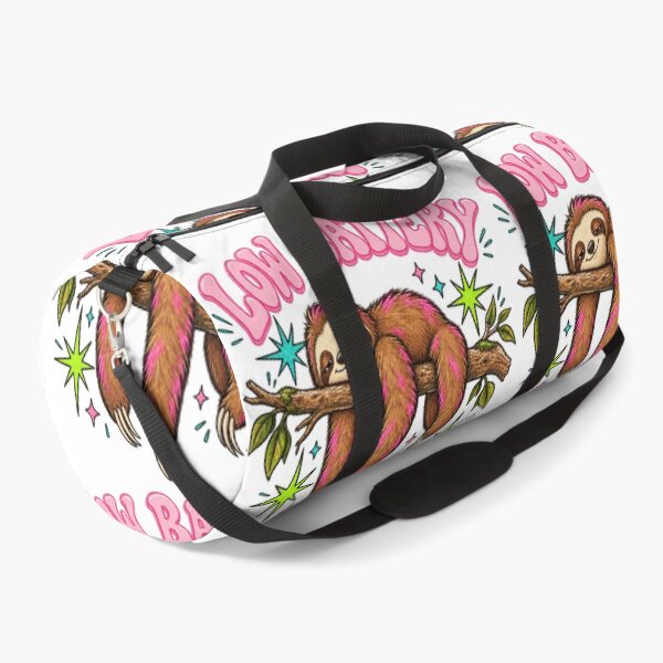 Item preview, Low Battery Sloth – Funny Tired Sloth Tropical Pink Aesthetic designed and sold by DoodloraStudio.