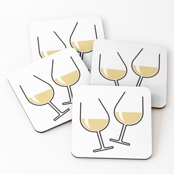 Item preview, 2 Toasting White Wine Glasses (Bulbous / Open) designed and sold by MrFaulbaum.