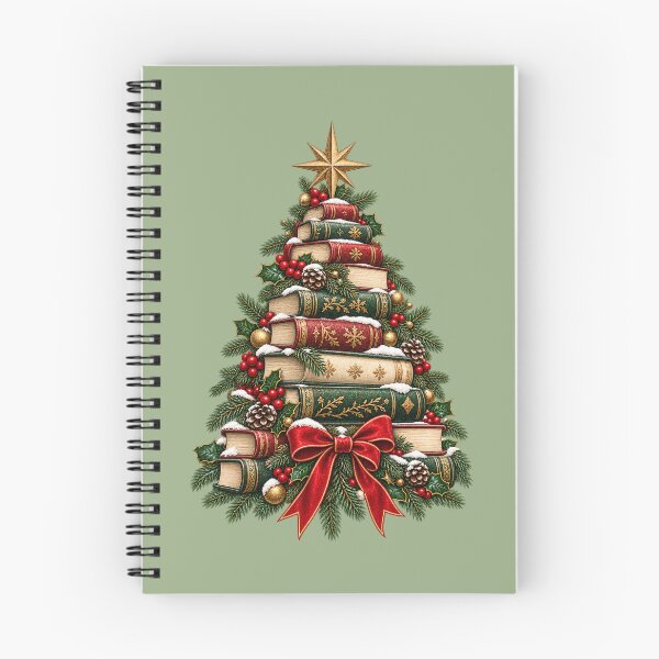 Item preview, Book Lover Christmas Gift Book Tree Vintage Holiday Style designed and sold by Corvoria.