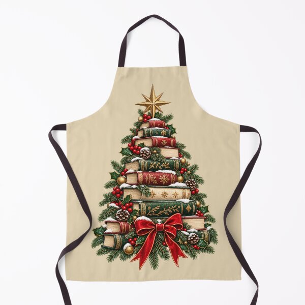 Item preview, Book Lover Christmas Gift Book Tree Vintage Holiday Style designed and sold by Corvoria.