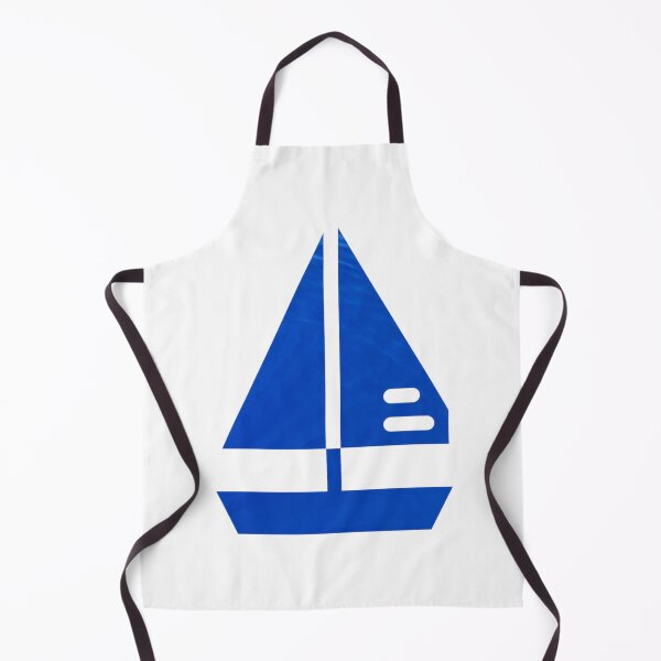 Item preview, Blue Sailboat Minimal Icon designed and sold by SailWolf--.