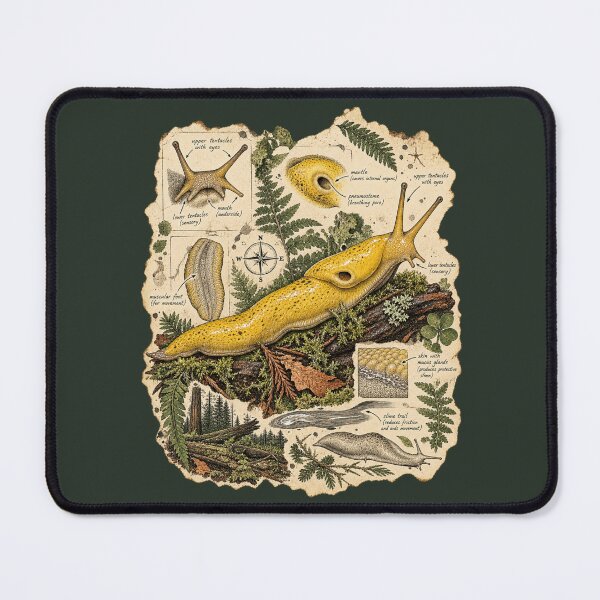 Item preview, Banana Slug Anatomy Vintage Naturalist Field Guide Art designed and sold by AmiGraph.