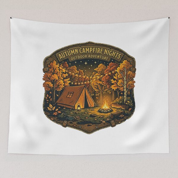 Item preview, Autumn Campfire Nights Graphic designed and sold by GabeMountainArt.