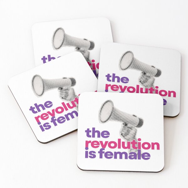 Item preview, The Revolution Is Female Vintage Megaphone designed and sold by Fani*.